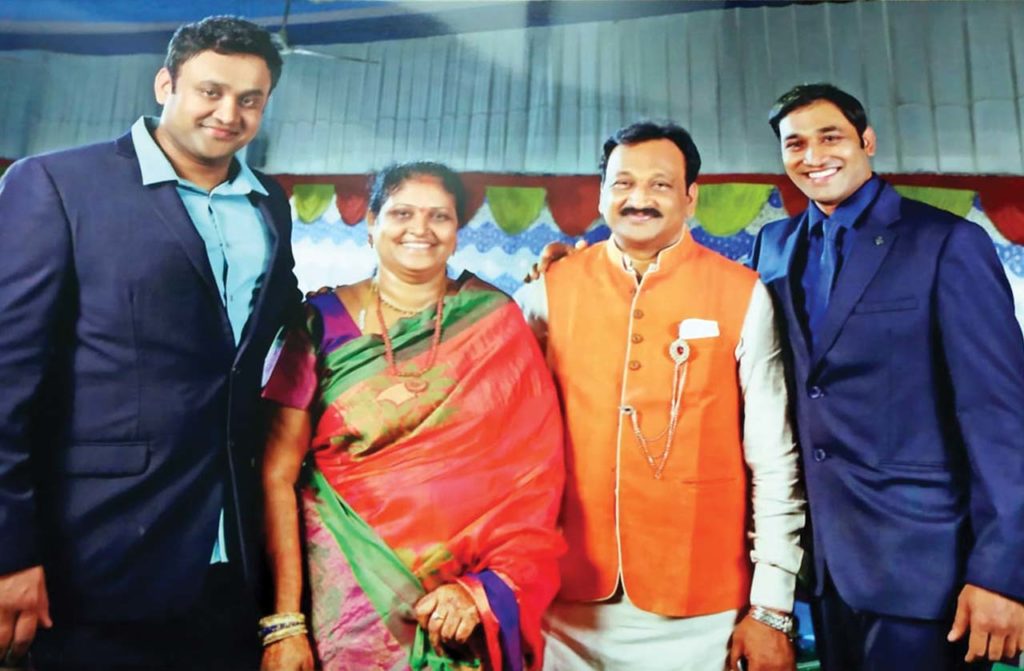 Dr Chava Lakshminarayana with family